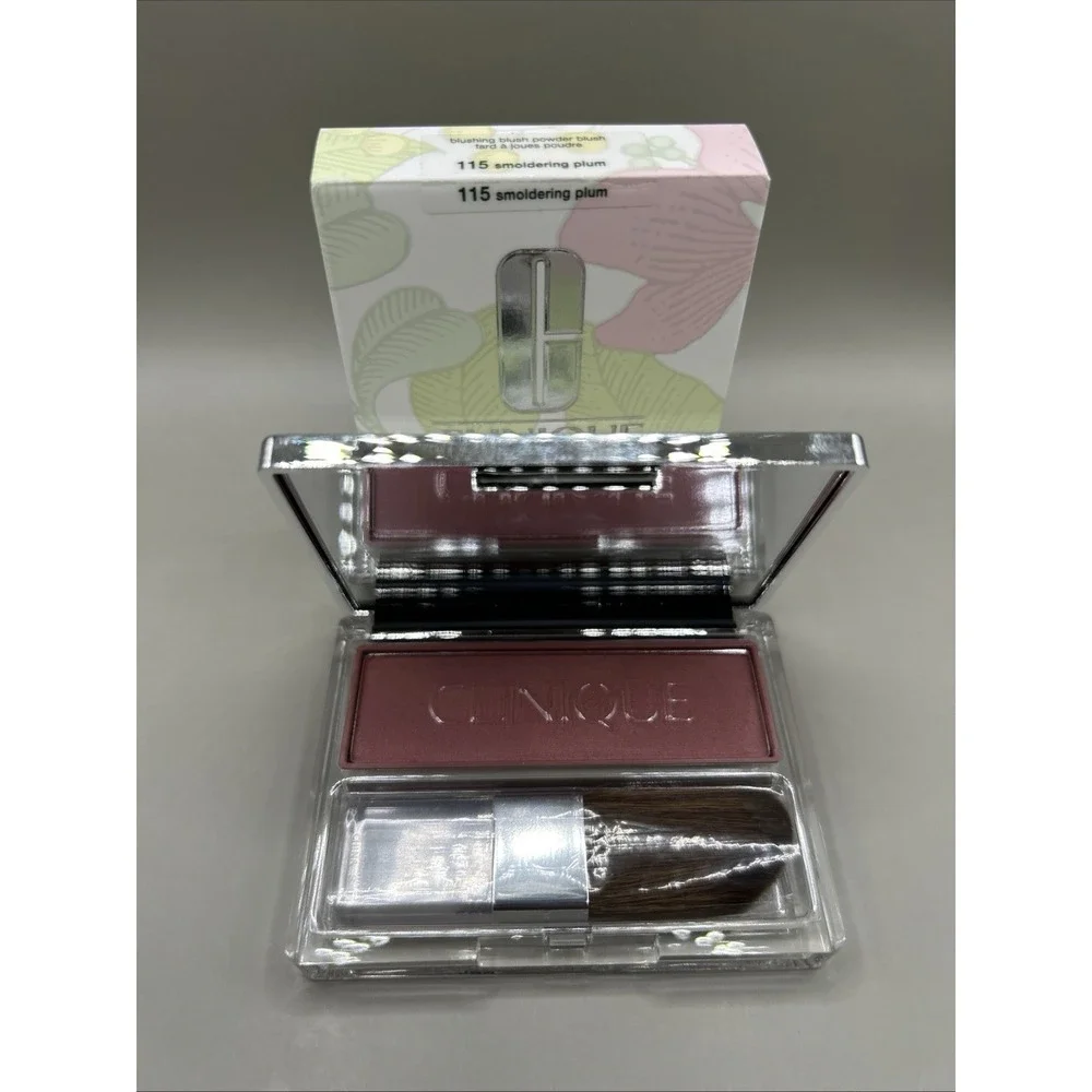 Clinique Blushing Blush Powder Blush 115 Smoldering Plum .21oz/6g NEW